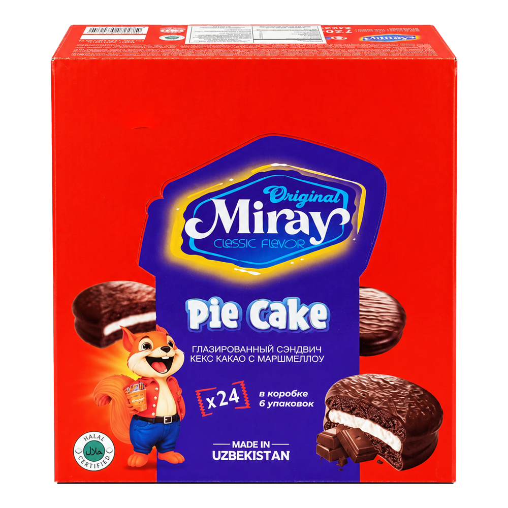 Pie Cake Sandwich with Cocoa and Marshmallow – 25.4 oz (720g)