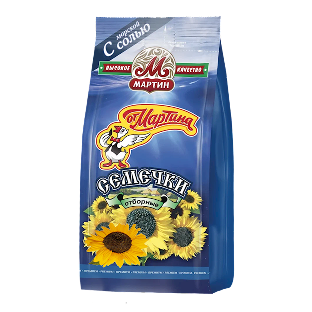 Семечки подсолнечника премиум-класса с морской солью – 7,05 унций (200 г)