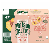 Water Sparkling Peach 8 pk – Can – 11.15oz (315ml)