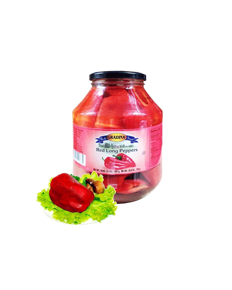 Gradina - Marinated Red Pepper Long 1590gr