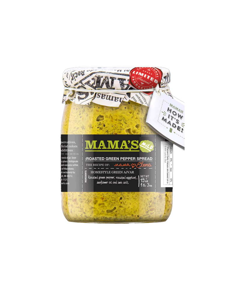 Mama's - Mild Green Pepper Spread 550gr