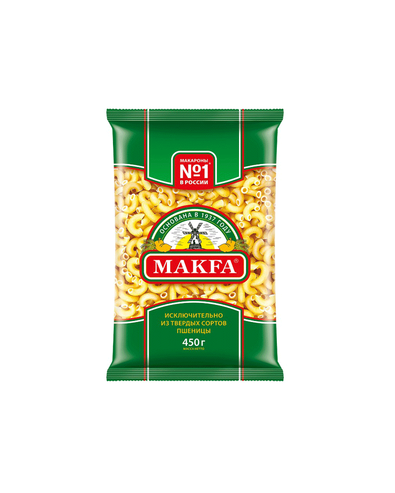 Makfa – Pasta Smooth Horns 450gr