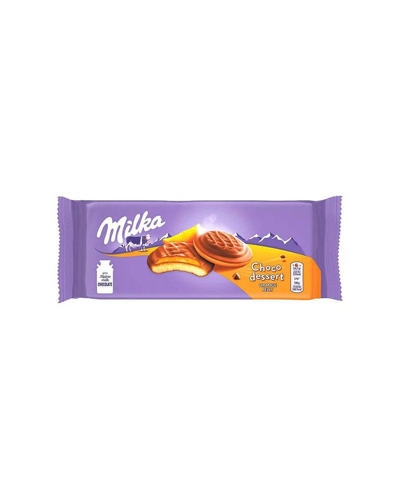 Milka - Biscuit (Choco Glazed) Cookies) Orange Jelly 147gr