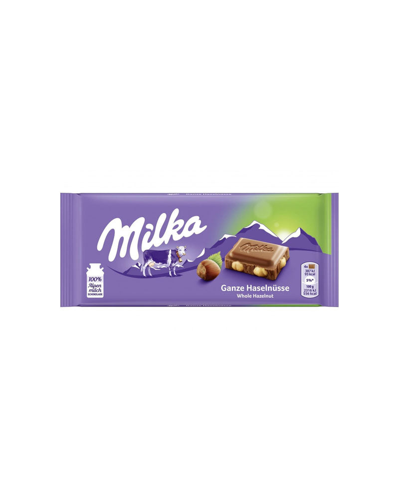 Milka - Chocolate Milk W/Whole Nuts 100gr