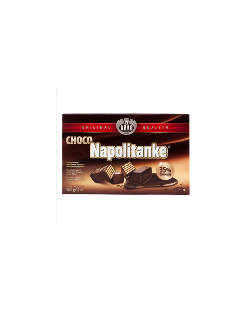 Kras - Chocolate Glazed Wafers Napolitanke - Chocolate 500gr