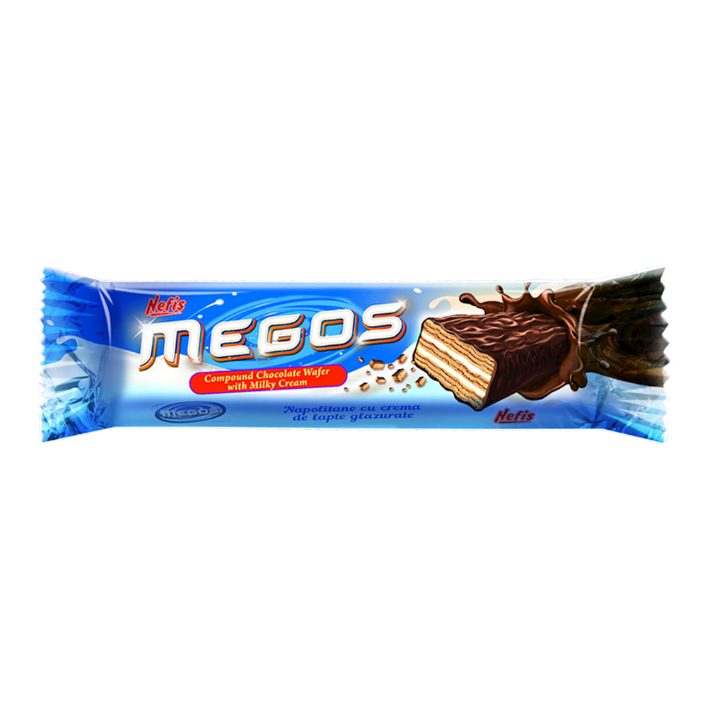 Wafers Bar Choco Glaze Megos with Milk – 150 gr (5.29 oz)