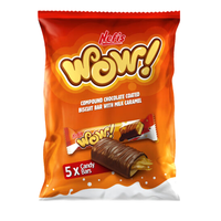 Candies Pack Biscuit Bar Wow with Caramel – 175 gr (6.17 oz)