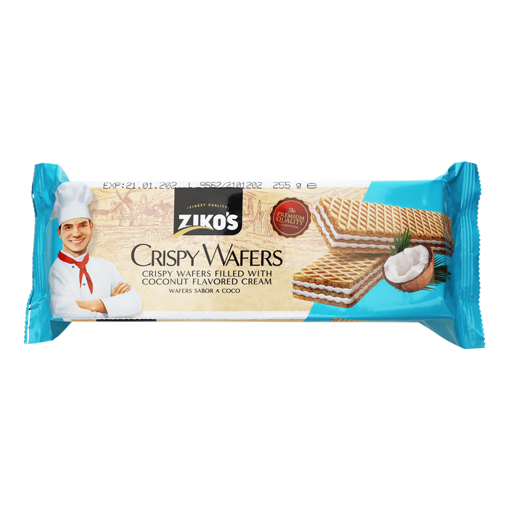 Wafers Crispy with Coconut Cream – 255 gr (8.99 oz)