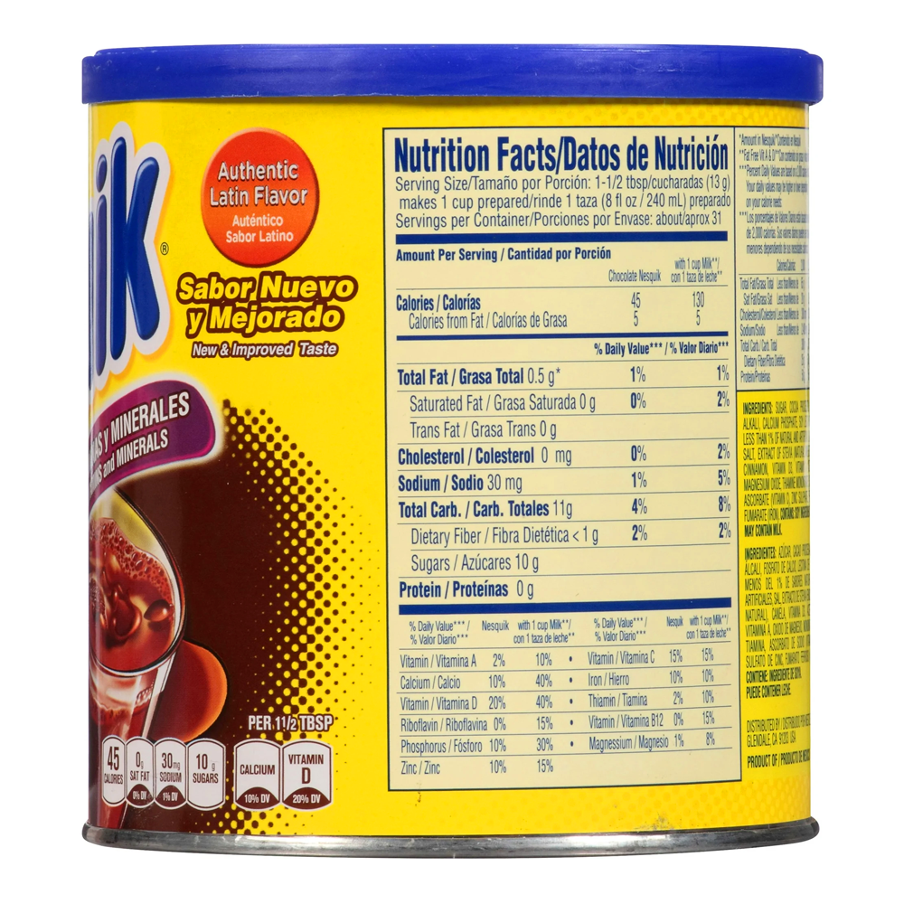 Instant Cocoa Powder Nesquick – Chocolate – 14.1 oz (400 gr)