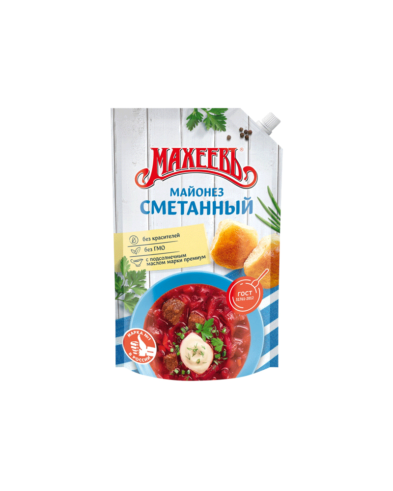 Maheev - Mayonnaise (DoyPack) Sour Cream 50.5% 770gr