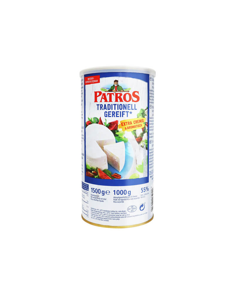 Patros – Feta Cheese (Tin) Patros 1kg