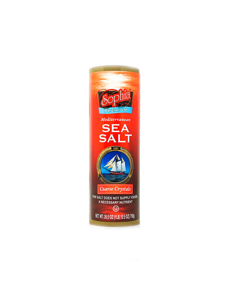 Sophia - Salt (Tube) Iodized Crystal Sea Coarse 750gr