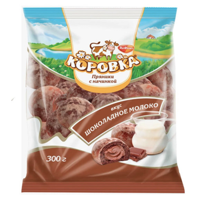 Пряник «Коровка» с шоколадом – 10,58 унций (300 г)