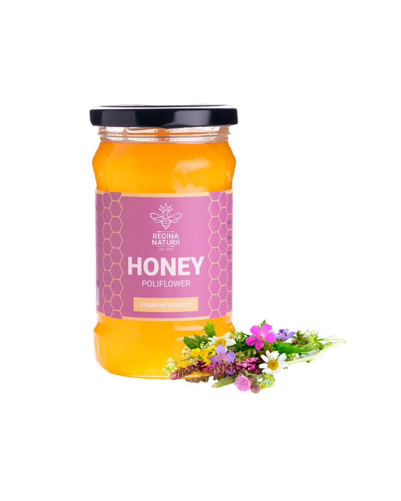 Regina Naturii - Honey Natural Polyflower 380gr