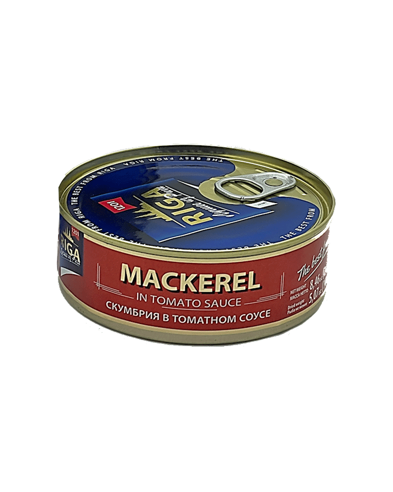 Riga Gold - Smoked (E/O) Mackerel-Tomato 240gr