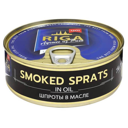 Smoked e/o Sprats-Oil Hanza – 6.7 oz (190gr)