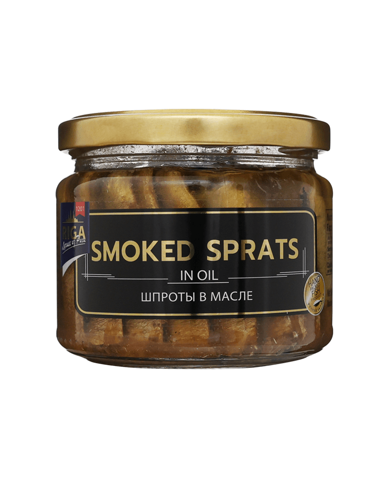 Riga Gold - Smoked (Glass) Sprats-Oil 250gr