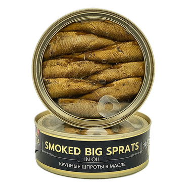 Smoked Clear Big Sprats-Oil – 8.47 oz (240gr)