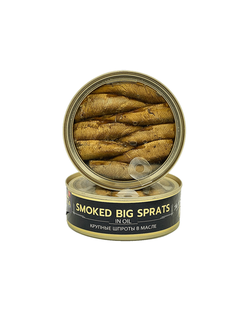 Riga Gold - Smoked (Clear) Big Sprats-Oil 240gr