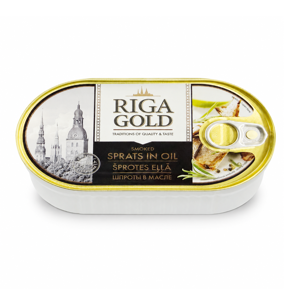 Smoked e/o Sprats-Oil Hanza – 6.7 oz (190gr)