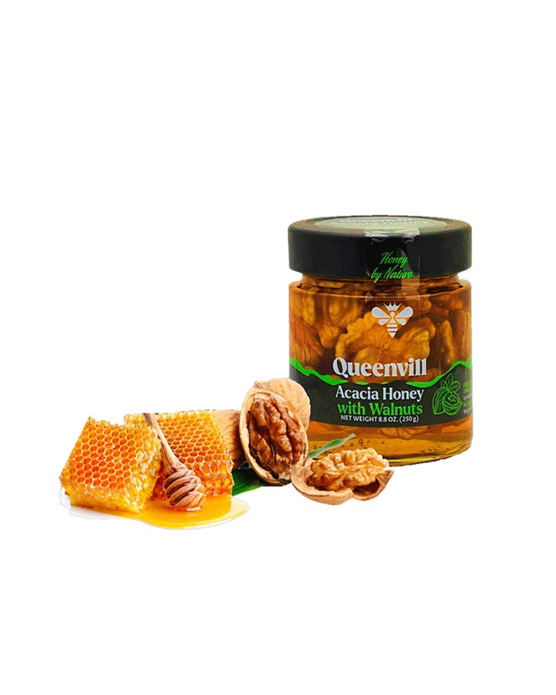 Queenvill - Honey Acacia With Walnuts 250gr