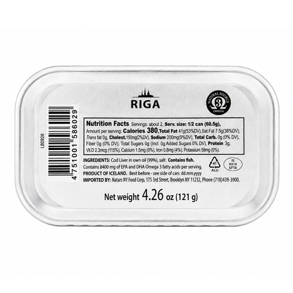 Cod Liver Square The Best of Riga – 4.27 oz (121gr)