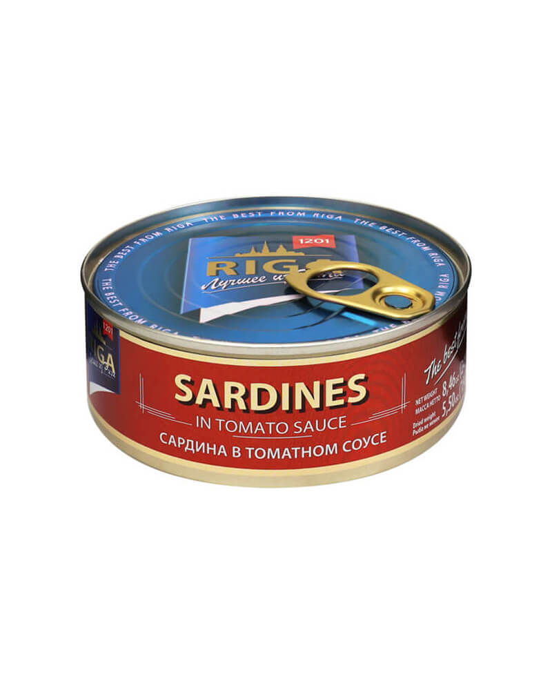 Riga Gold - Smoked (e/o) Sardines-Tomato 240gr