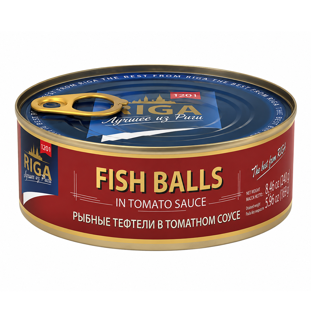Smoked e/o Fish Balls-Tomato – 8.47 oz (240gr)