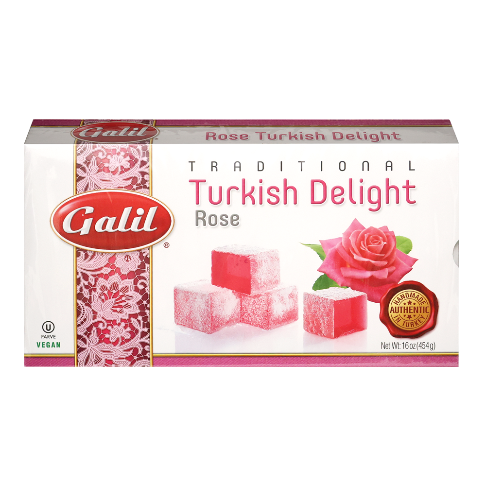 Галиль Рахат-лукум розового цвета с турецкими сладостями – 1 фунт (454 г)