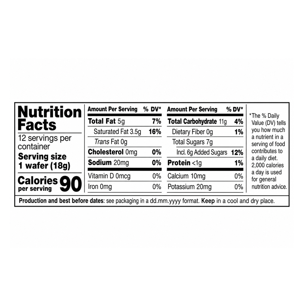 Wafers Lemon –  Family Pack – 7.62 oz (216gr)