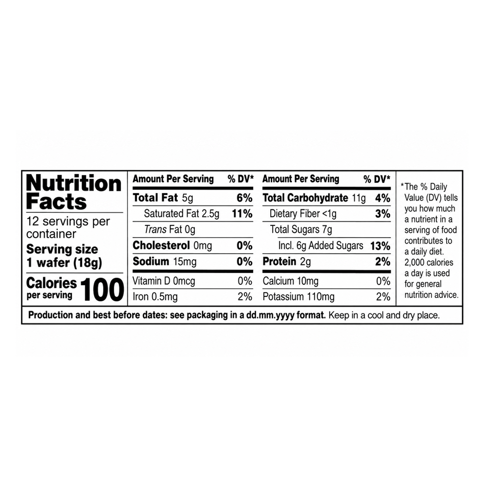 Wafers Family Pack Cocoa W/Chocolate – 7.62 oz (216gr)