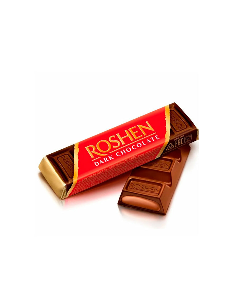 Roshen - Chocolate Bar (Red) Dark With Fondant Filling 43gr