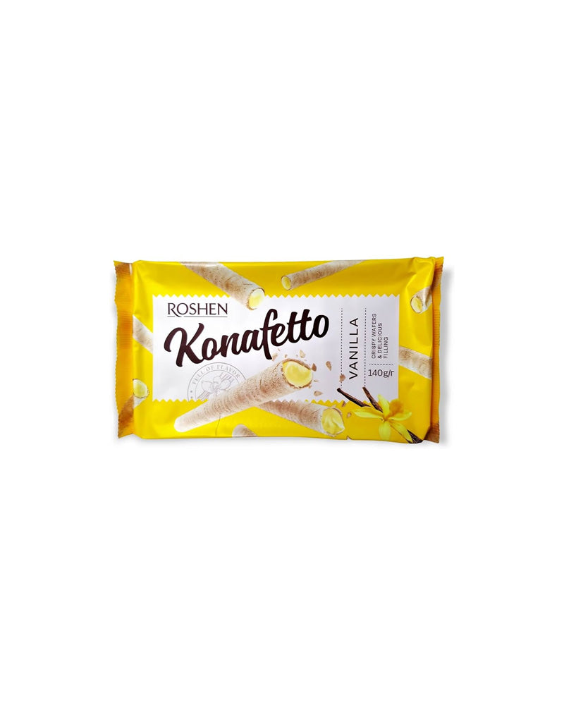 Roshen - Wafers Roll Konafetto W/Vanilla 140gr