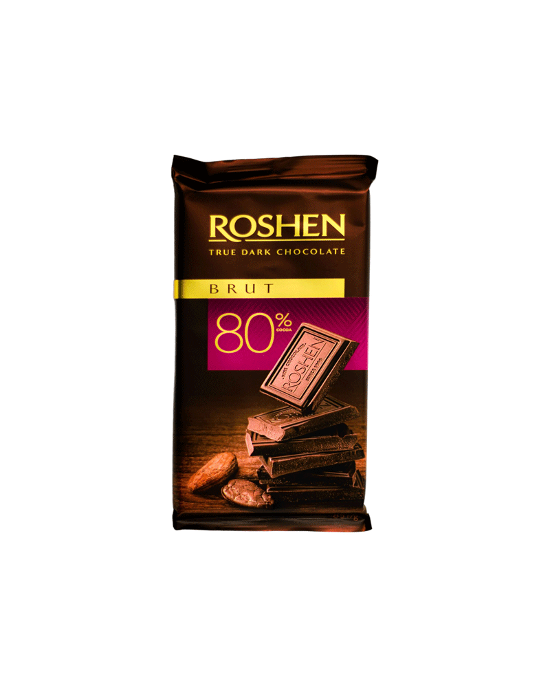 Roshen - Chocolate Dark Brut 80% 85gr