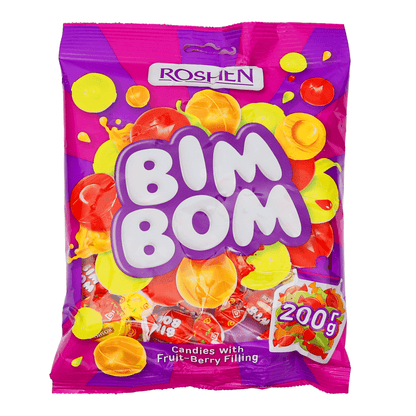 Конфеты Hard-Caramel Bim-Bom – Упаковка – 7,05 унций (200 г)