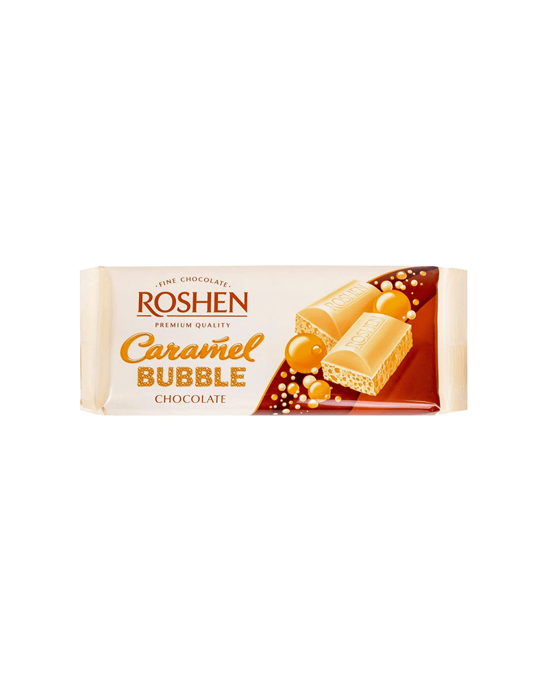 Roshen - Chocolate Aerated White W/Caramel 80gr