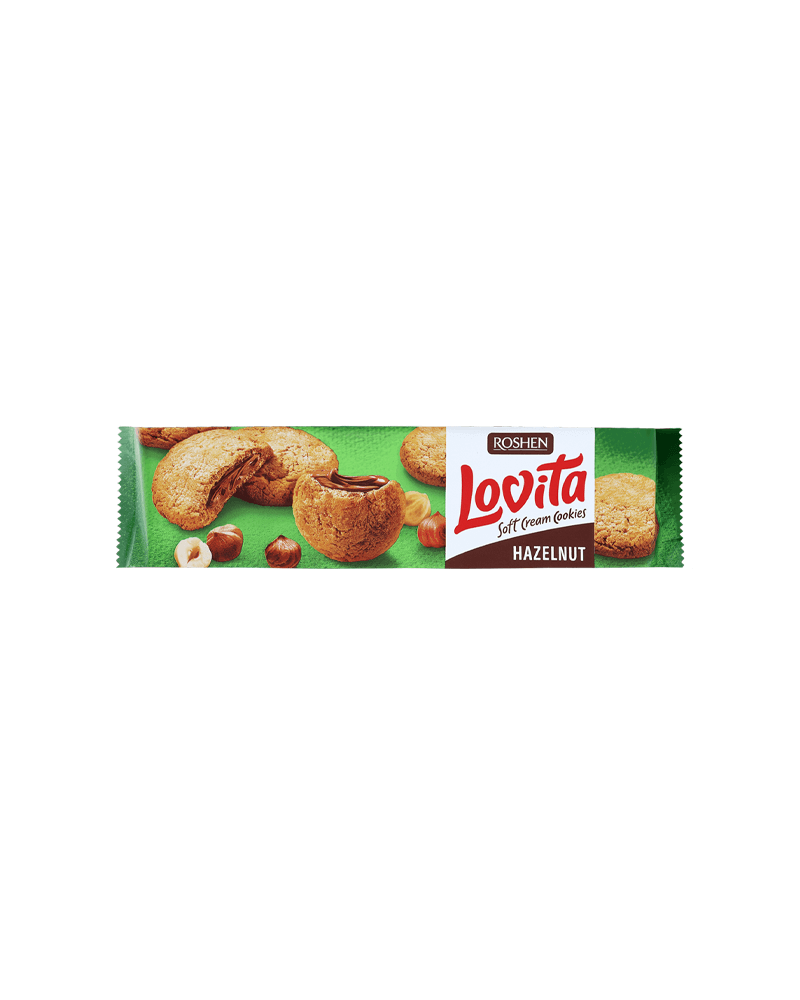 Roshen - Butter Cookies Lovita W/Hazelnut Cream 127gr