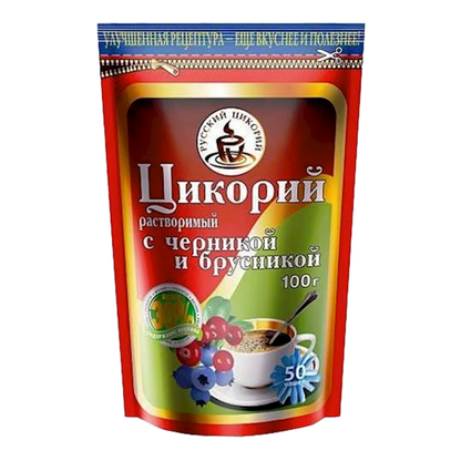 Цикорий быстрого приготовления Черника и Брусника – 100 гр (3,53 унции)