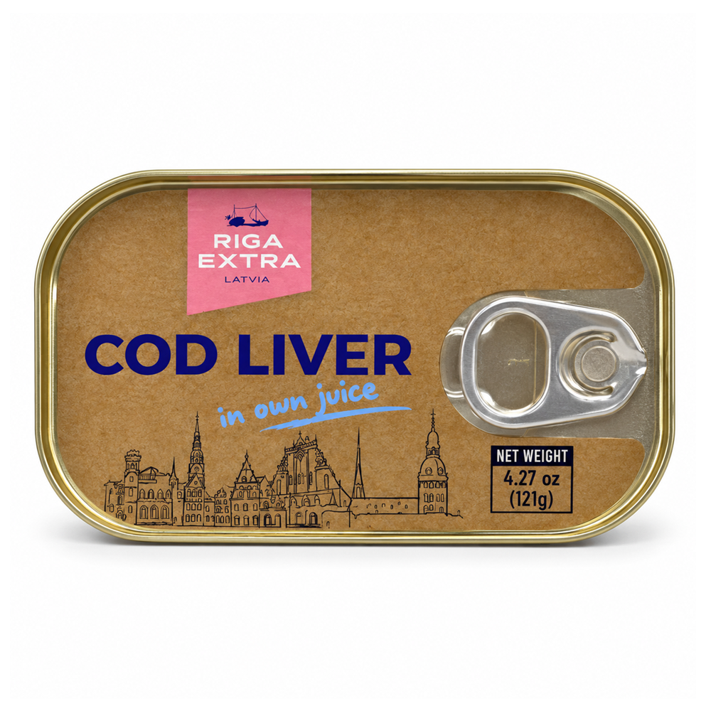Cod Liver – In Its Own Juice – 4.27 oz (121 g)