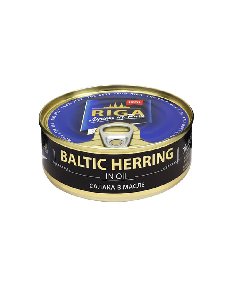 Riga Gold - Smoked (E/O) Salaka (Baltic Herring)-Oil 240gr