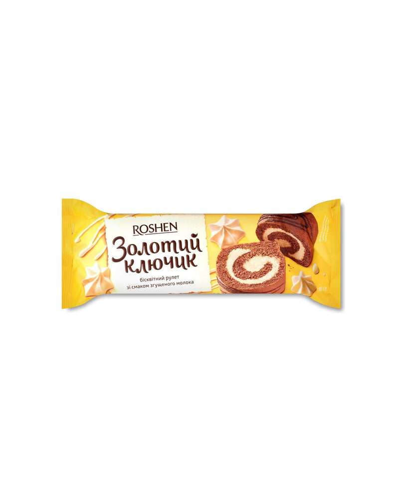 Roshen - Biscuit Swiss-Roll Golden Key 180gr