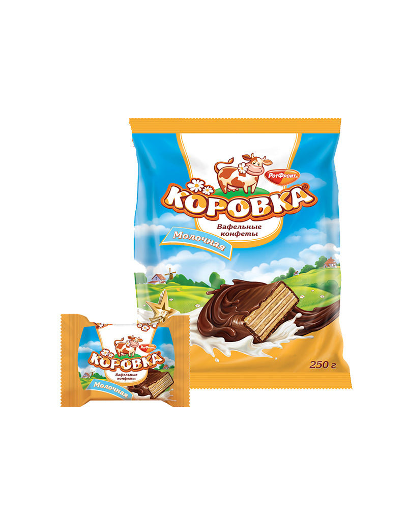 Rot-Front – Candy (Pack) Wafers Korovka-Milk Taste 250gr