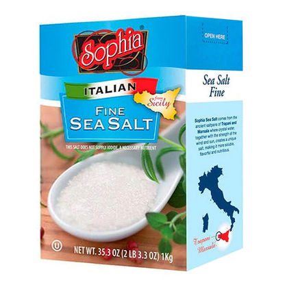 Salt Iodized Crystal Sea Fine – 2.2 lb (1.0kg)