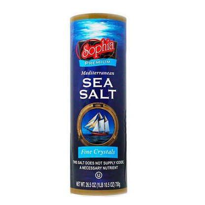 Salt Sea Iodized Fine Crystal Tube – 26.46 oz (750gr)