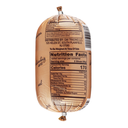 Bologna Chubs Veal – Pre Pack – Sold by Weight