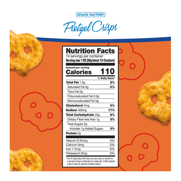 Pretzel Crisp Buffalo Wing – 14 oz (397 gr)