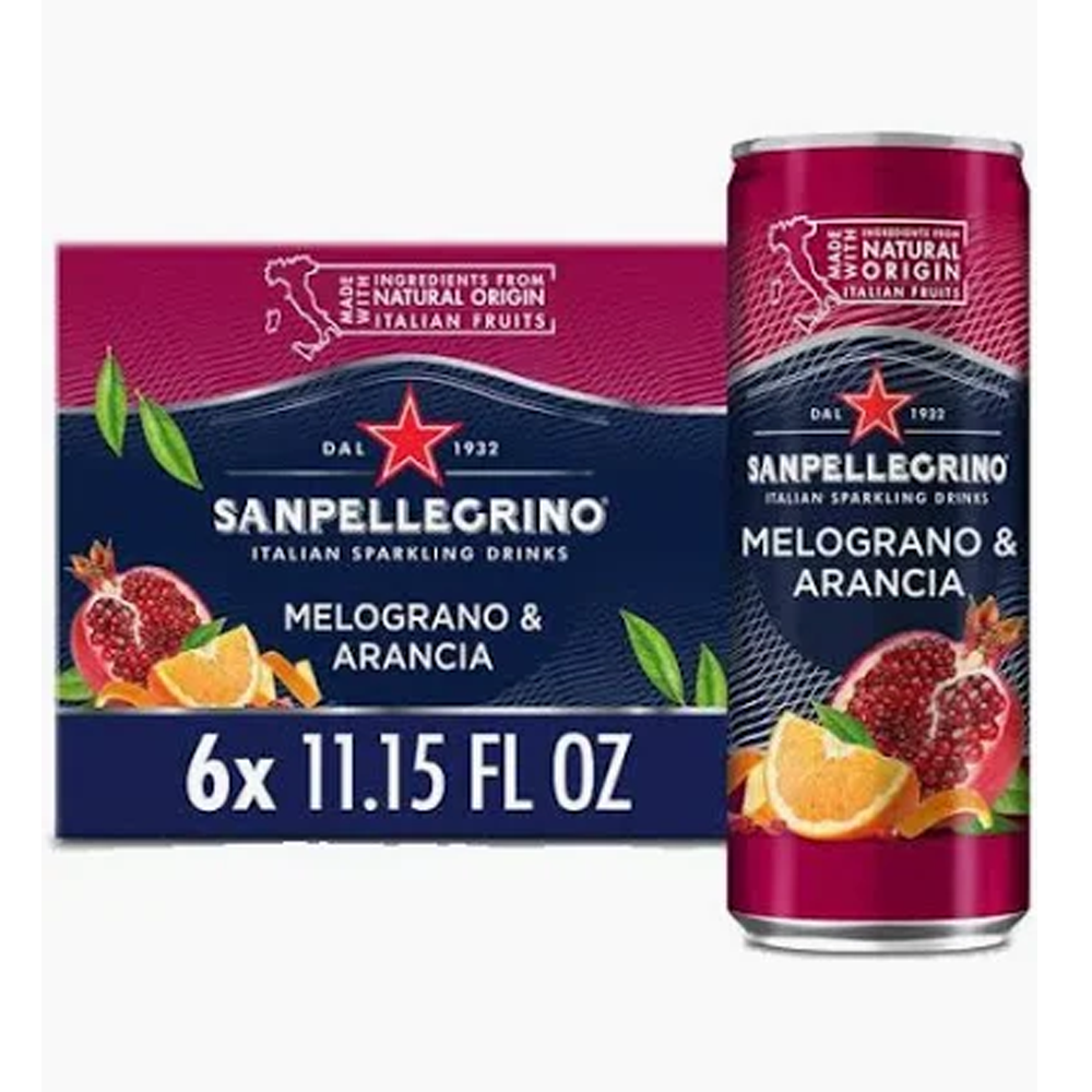 Drink Sparkling Traditional Melograno Arancia 6 pk – Can – 330 ml (11.16 oz)