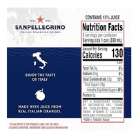 Газированный напиток Aranciata Rossa Slim – 11,16 жидких унций (330,0 мл)