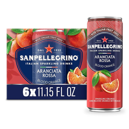 Soda Drink Aranciata Rossa Slim 6 pk – 11.16 fl oz (330.0ml)