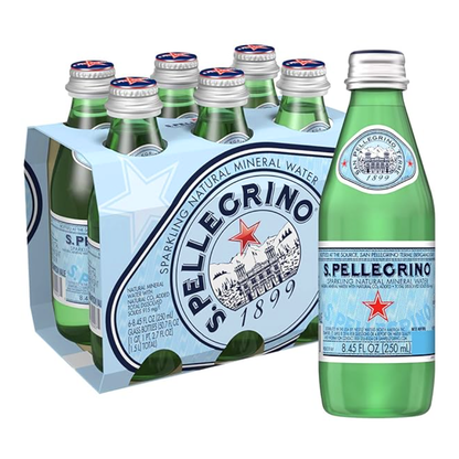 Water Sparkling Mineral 6 pk – Glass – 8.45oz (250ml)